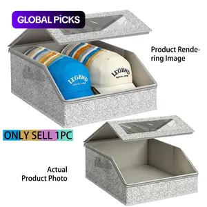 Multi - purpose Hat Storage Box - Large - Capacity Stackable Baseball Cap Organizer for Multifunctional Home Storage Multifunctional Storage Bin #GLOBAL PICKS