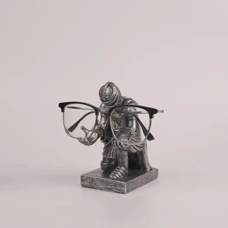 Creative Resin Sunglasses Stand, Gentleman Pen Holder, Pencil Holder, Knight Sword Display Rack, Office Desk Organizer, Sun Glasses Storage Bracket, Office Desk Accessories, Desk Decor, Office Desk Supplies