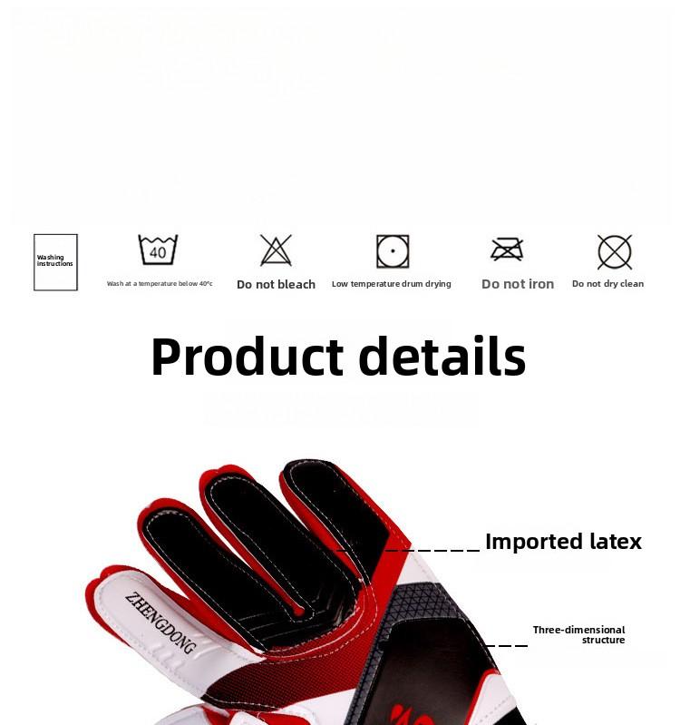 soccer accessories Football goalkeeper gloves, thickened, for adults, children, primary and secondary school students, specially designed for training how to kick a soccer ball