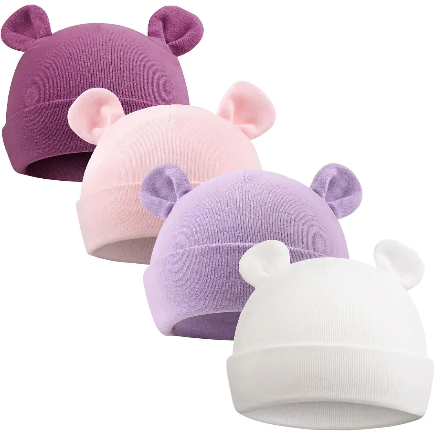 Newborn Hospital Hat 0-12Months Preemie Boys Girls Beanie Solid Infant Baby Hats Autumn Winter bonnets