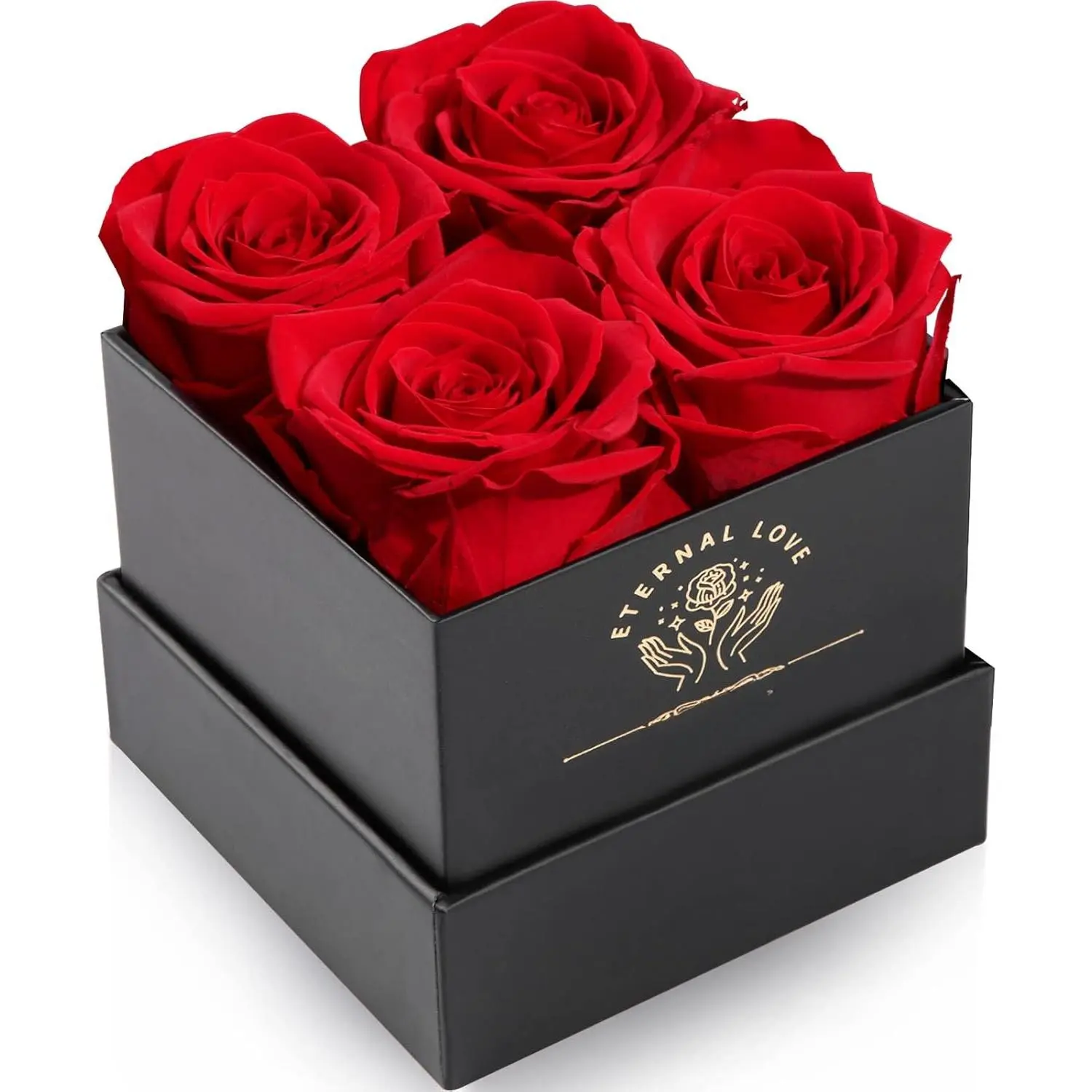 Preserved Rose,  Day Roses in a Box, Forever Preserved Roses  for Mom, Birthday Gifts for Women/Mom/Girlfriend/Wife/Grandma/Her