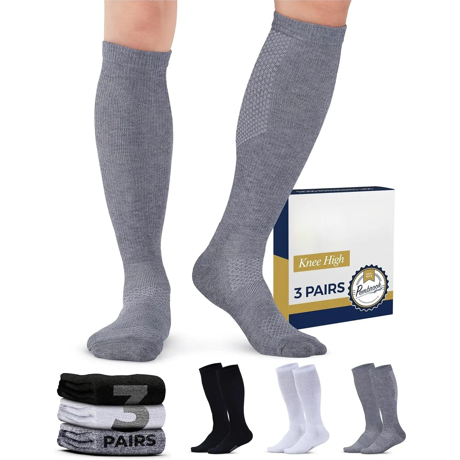 Light Compression Socks  Men & Women - 3 Pairs |     8-15 mmhg Compression Dress Socks  Men |     Support Socks