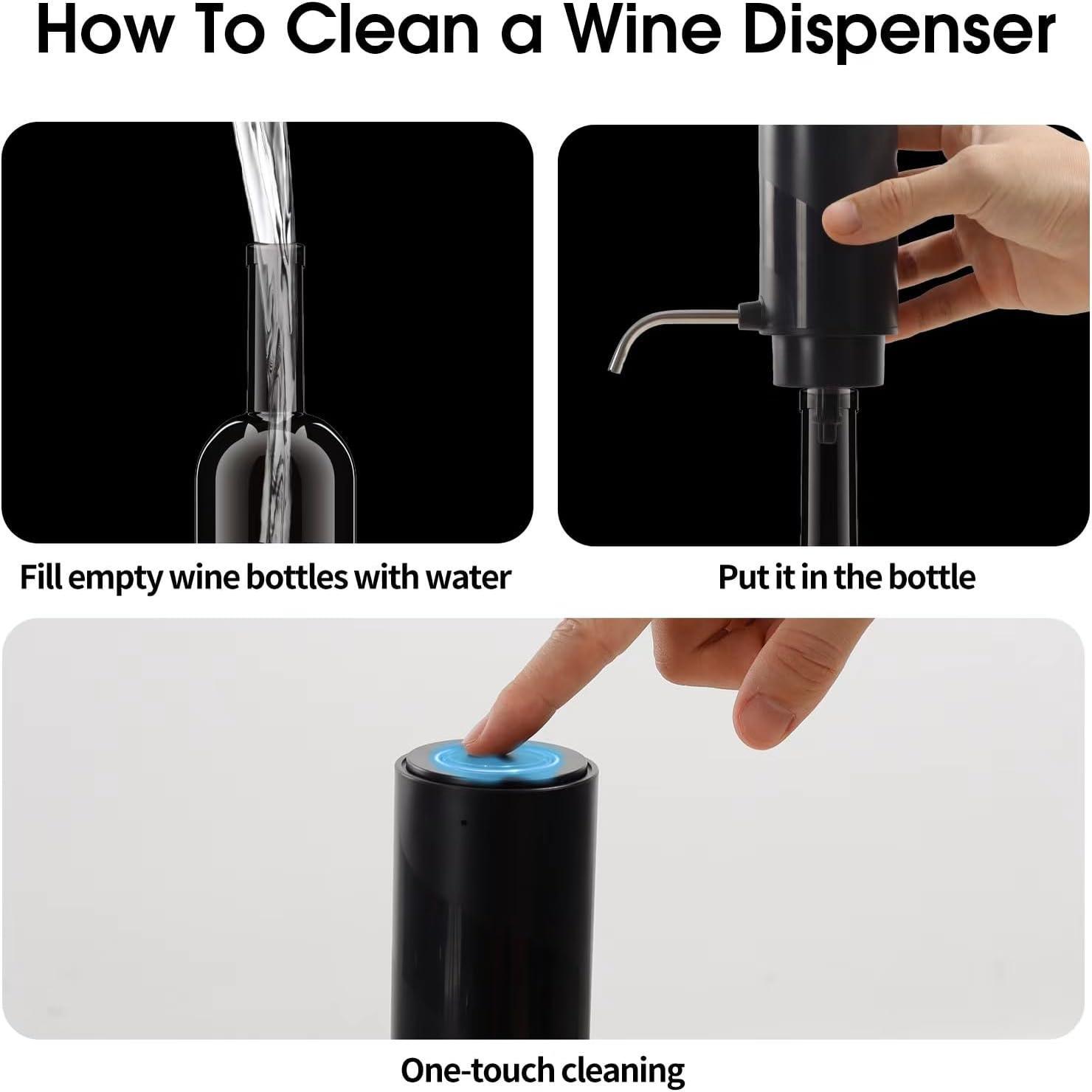 3 in 1 Electric decanter with aerator,One Red and White Accessories, Stainless Steel Connecting Tube, USB Rechargeable dispenser, for Lovers 3 in 1 Electric decanter with aerator,One Red and White Accessories, Stainless Steel Connecting Tube, USB Rechargeable dispenser, for Lovers