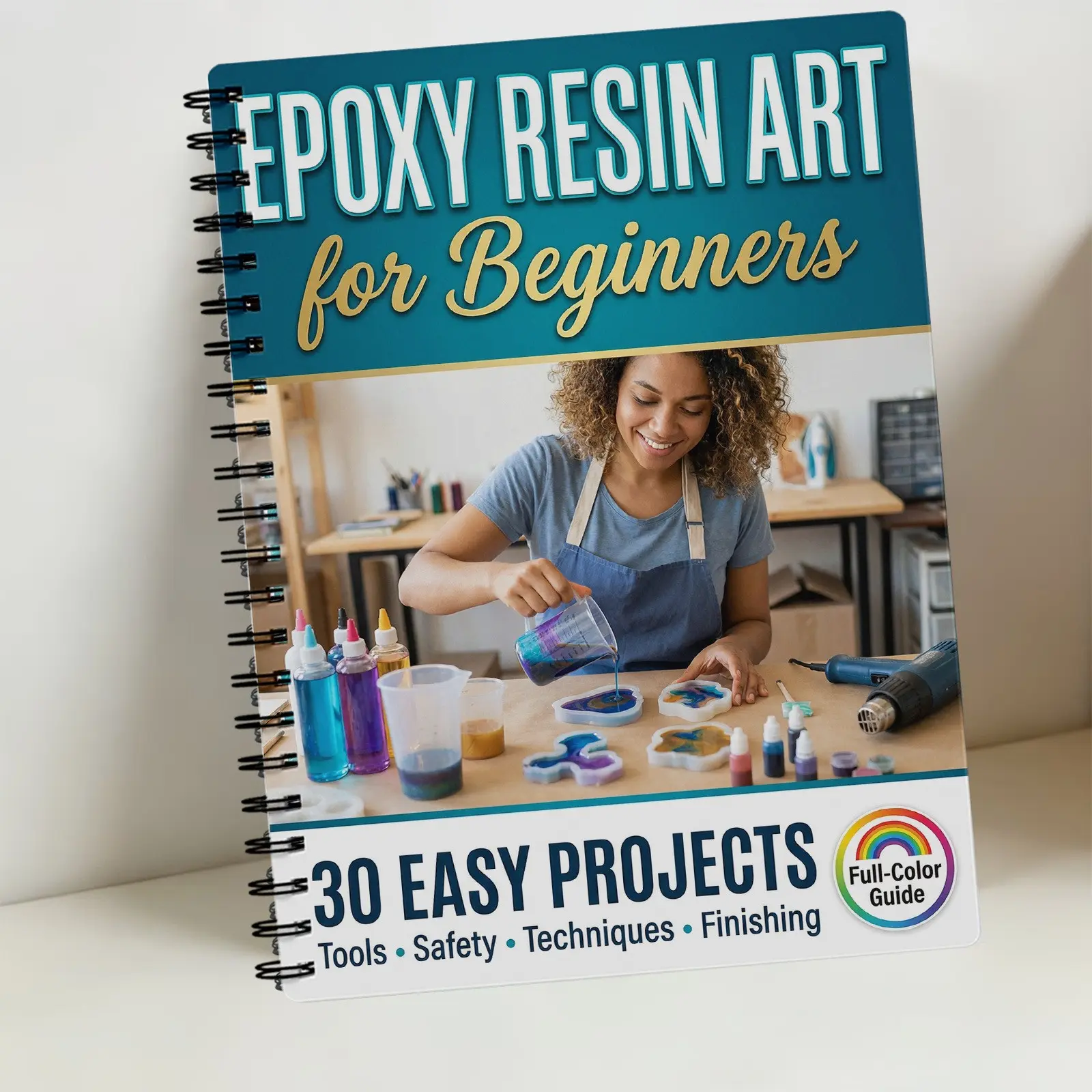 New Epoxy Resin Art Journal, Creative Handmade Craft Tutorial Notebook, DIY Enthusiast Learning Record Book, Arts & Crafts Supplies