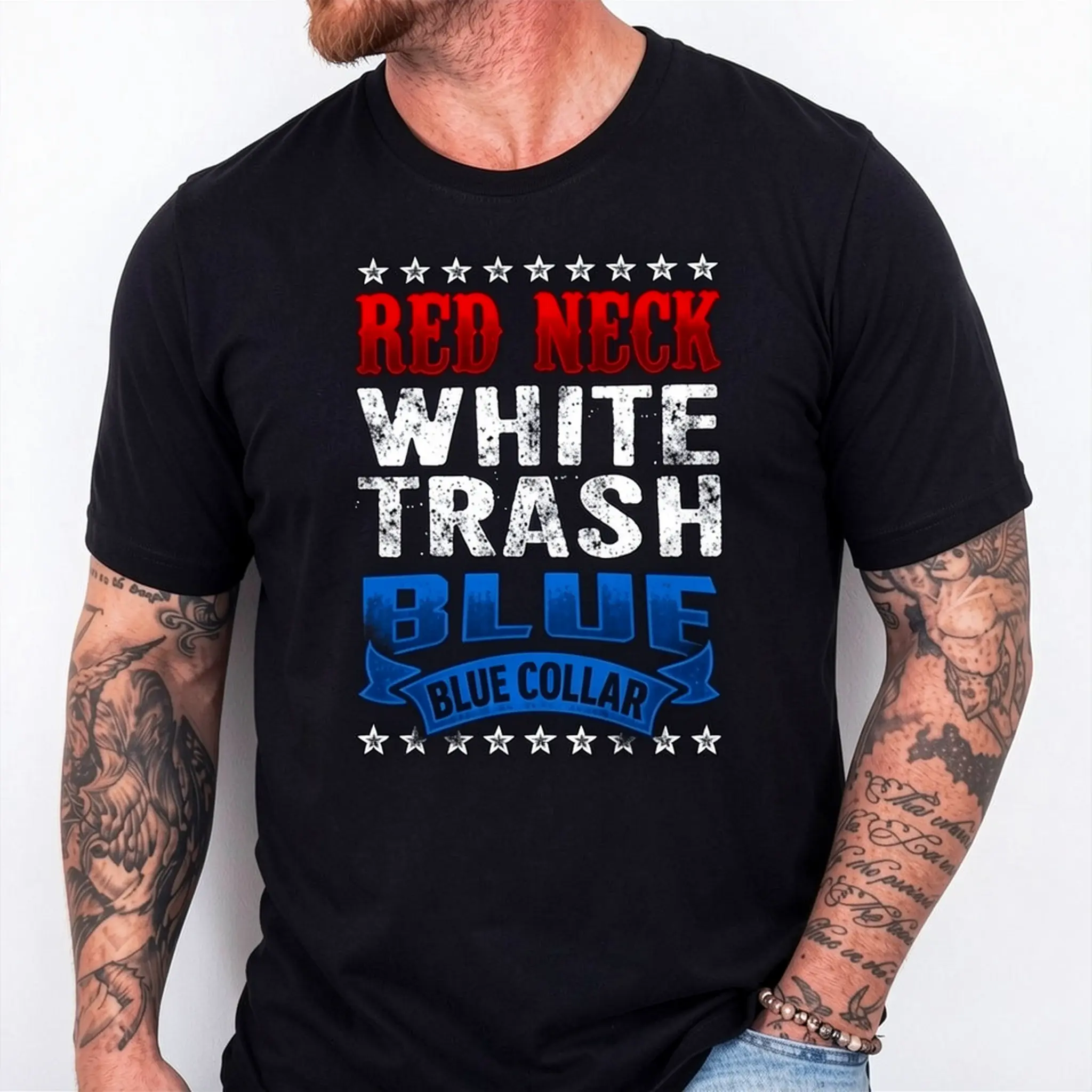 Funny Redneck White Trash Blue Collar Red Neck T-Shirt