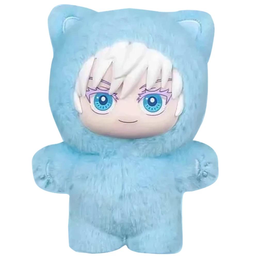Eaki Genuine Jujutsu Kaisen Season 2 Gojo Satoru Cat Park Party Blind Box Plush Doll Bag Pendant Model Collection Toy for Fans