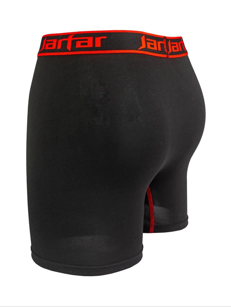 Men's Stretchy Boxer Briefs with Letter Tape, Casual Comfy Breathable Underwear for Daily Wear, Men's Underwear for All Seasons