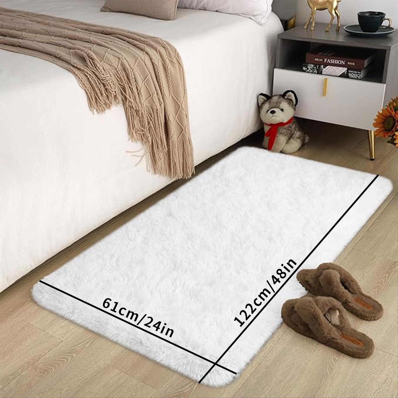 Solid-Color Fluffy Area Rug, Non-Slip Soft Thick Floor Mat and Decorative Carpet for Living Room, Bedroom, Hotel or Dormitory #TOP PICKS