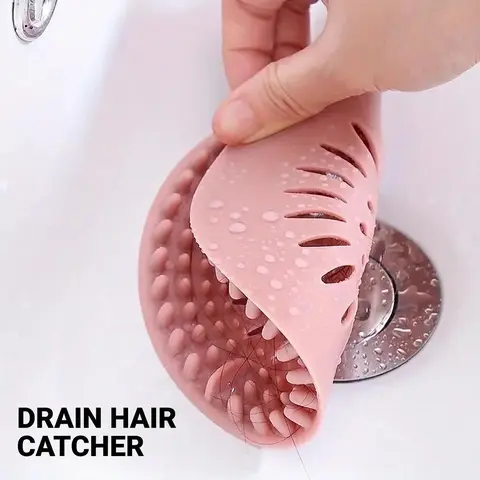 4pcs Drain Hair Catcher Filter, Keep Your Drains Clear & Clog-Free Anti Clogging Drainage with This, Bathroom Gadgets, Bathroom Accessory Shower Drain Kit Hair Sink Filter, Sink Protection