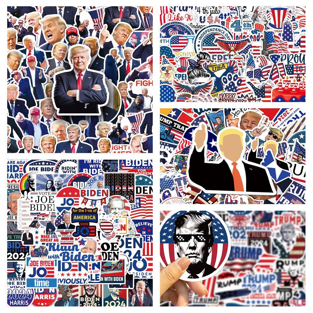 Trump Themed Sticker, 249pcs/set DIY Decorative Sticker, Waterproof Decorative Sticker for Phone Case, Laptop, Skateboard, Scrapbook, Journal, Ornaments