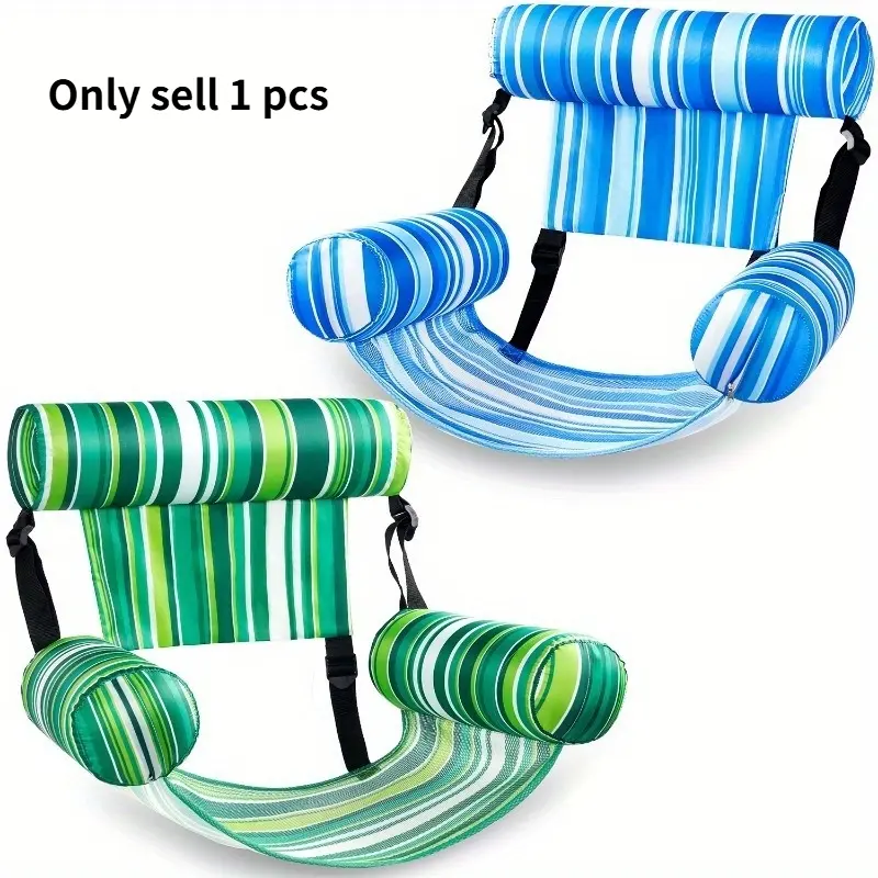 Adult Inflatable Pool Float Bed, Floating Lounge Chair, Inflatable Foam Float Tube, Perfect for Summer Parties, Beach, Lake Water Activities