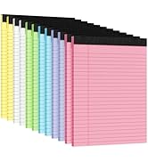 3pcs Legal Pads 8.5 x 11, Notepads 8.5 x 11 College Ruled Notebook, Writing Pads of Paper,Yellow Note Pads, Memo Pad Papers Perforate Legal Notepads Narrow Ruled Line,30 Sheets/Pack