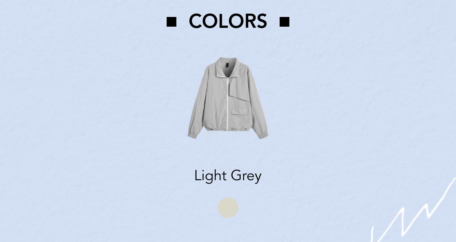 Cider [size 2-10] Collar Solid Zipper Windbreaker