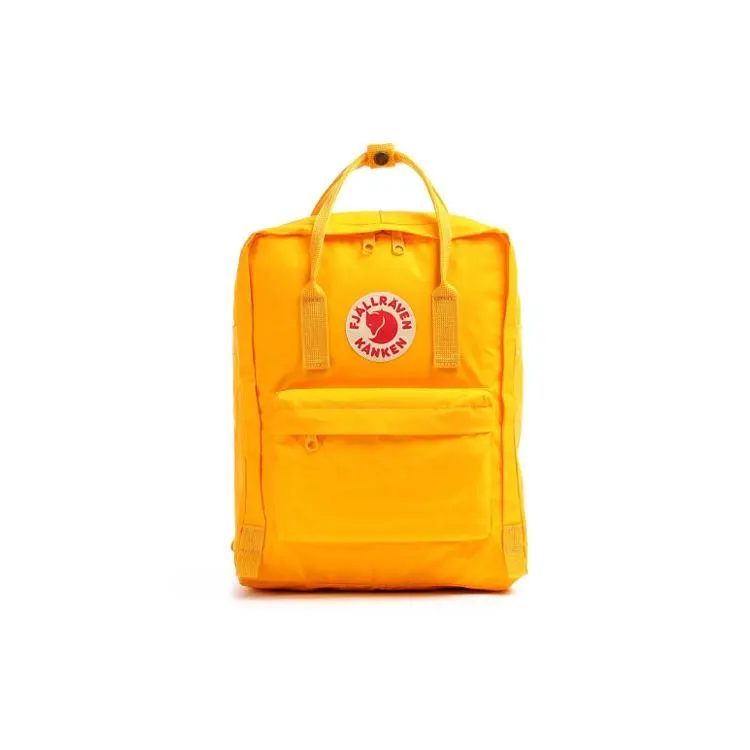 Fjallraven Kanken 16L Backpack for Women – Lightweight, Waterproof, Casual Style in Vinylon Bright Yellow