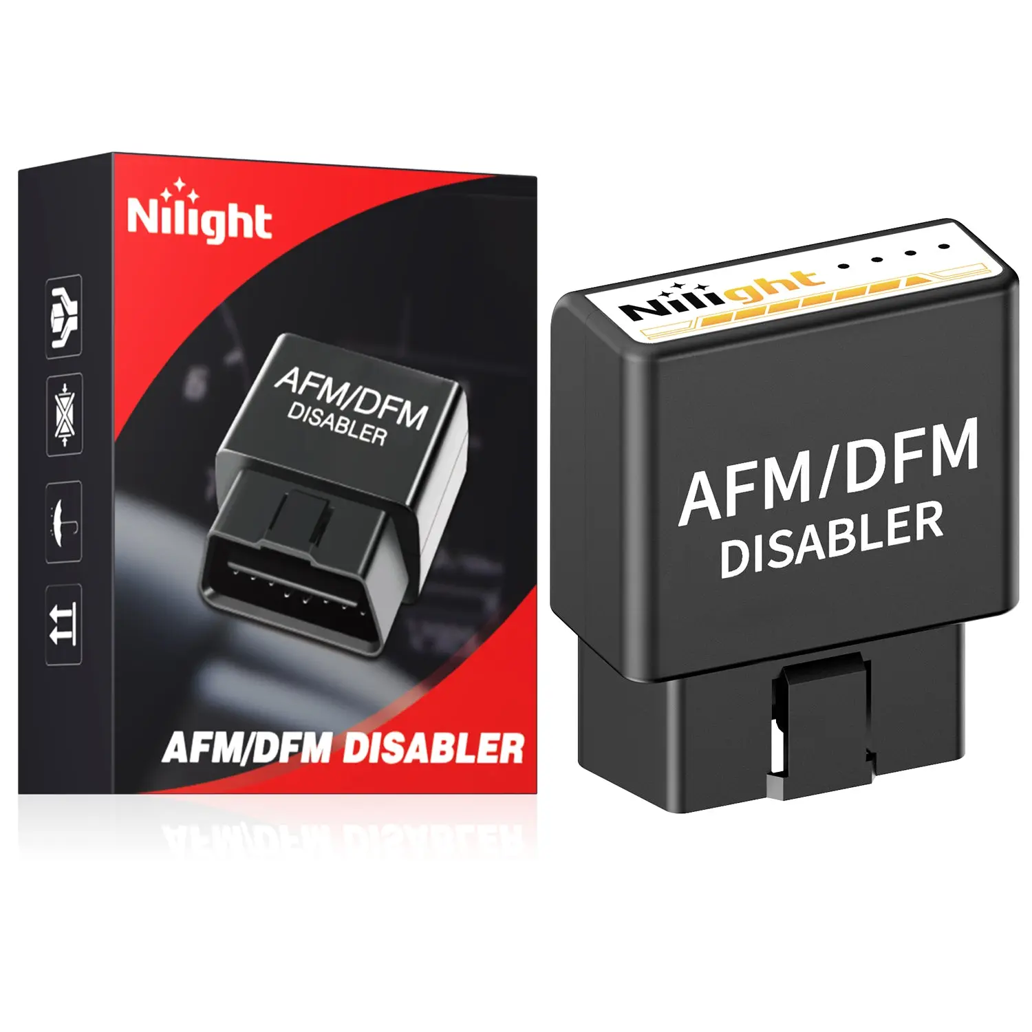 Nilight AFM Disabler Active Fuel Management Delete AFM/DFM Disabler for 5.3 Silverado Chevy 2010-2018 GMC Sierra Yukon Tahoe Avalanche Cadillac Escalade V6 & V8 Engine 5.3L 6.0L 6.2L Vehicle Orange