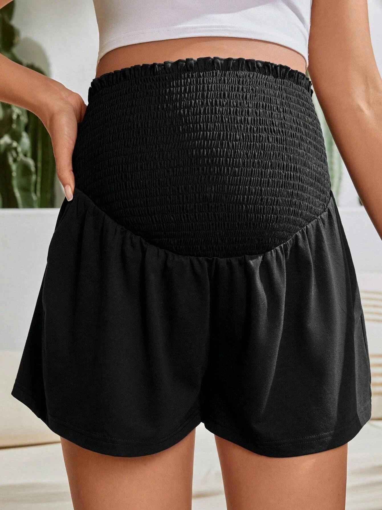 Pack of 2, Maternity Yoga Pants, Summer Off-White Casual Sports Maternity Trousers