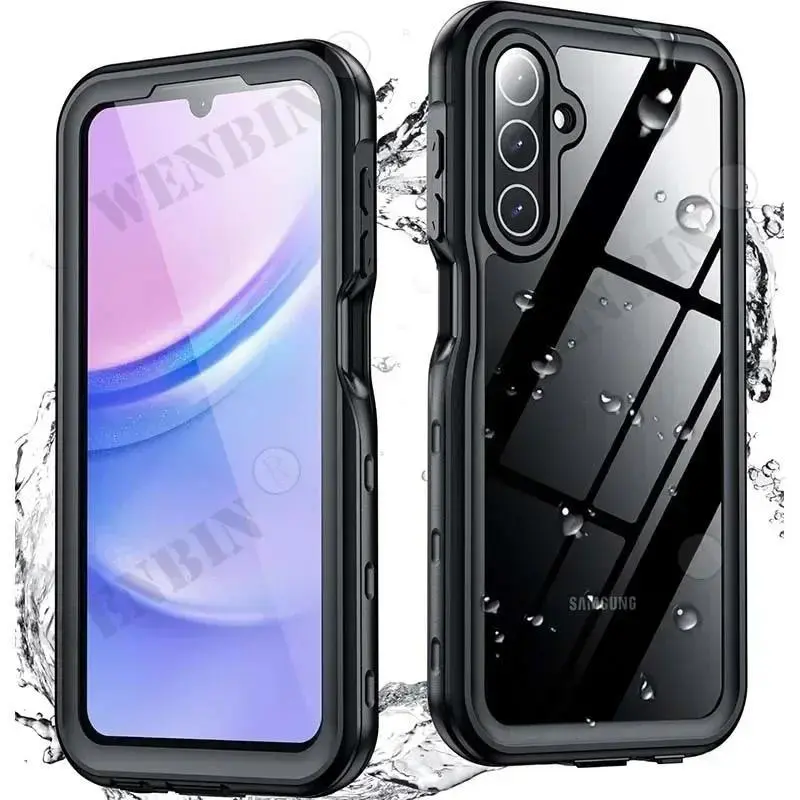IP68 Waterproof Aluminium TPU Metal Casing for Samsung S25 S24 S24 FE S23 S22 Ultra A56 A36 A55 A35 A16 Smartphones, Adult Handheld Luxury Swimming Phone Case