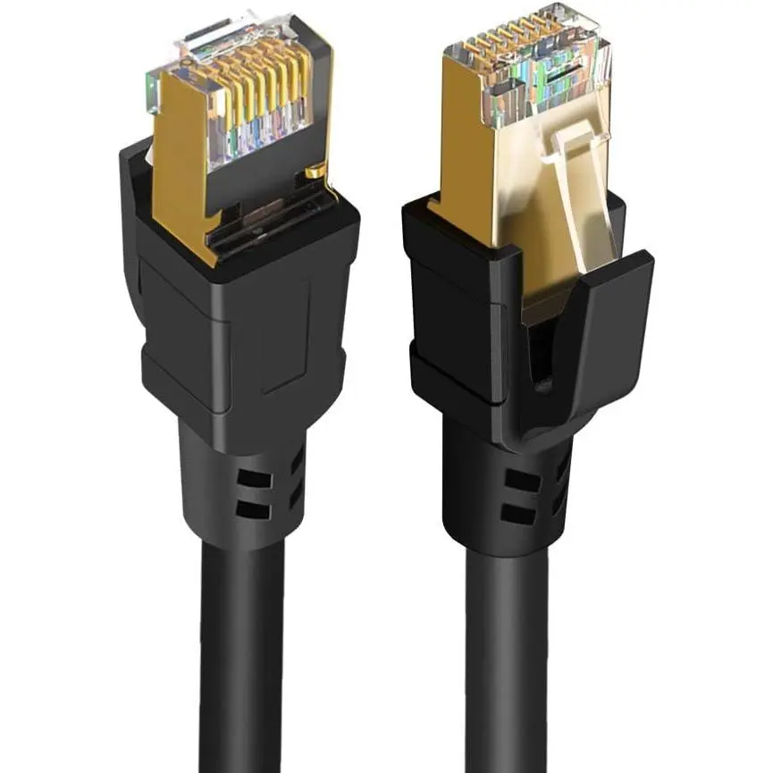 Cat8 Ethernet Cable 16.6ft Long, 40Gbps Network Patch Shielded Heavy Duty Cable, 2000MHz SFTP Internet LAN RJ45 High Speed Gaming Cord for PS5 PS4, Xbox, Modem, Router