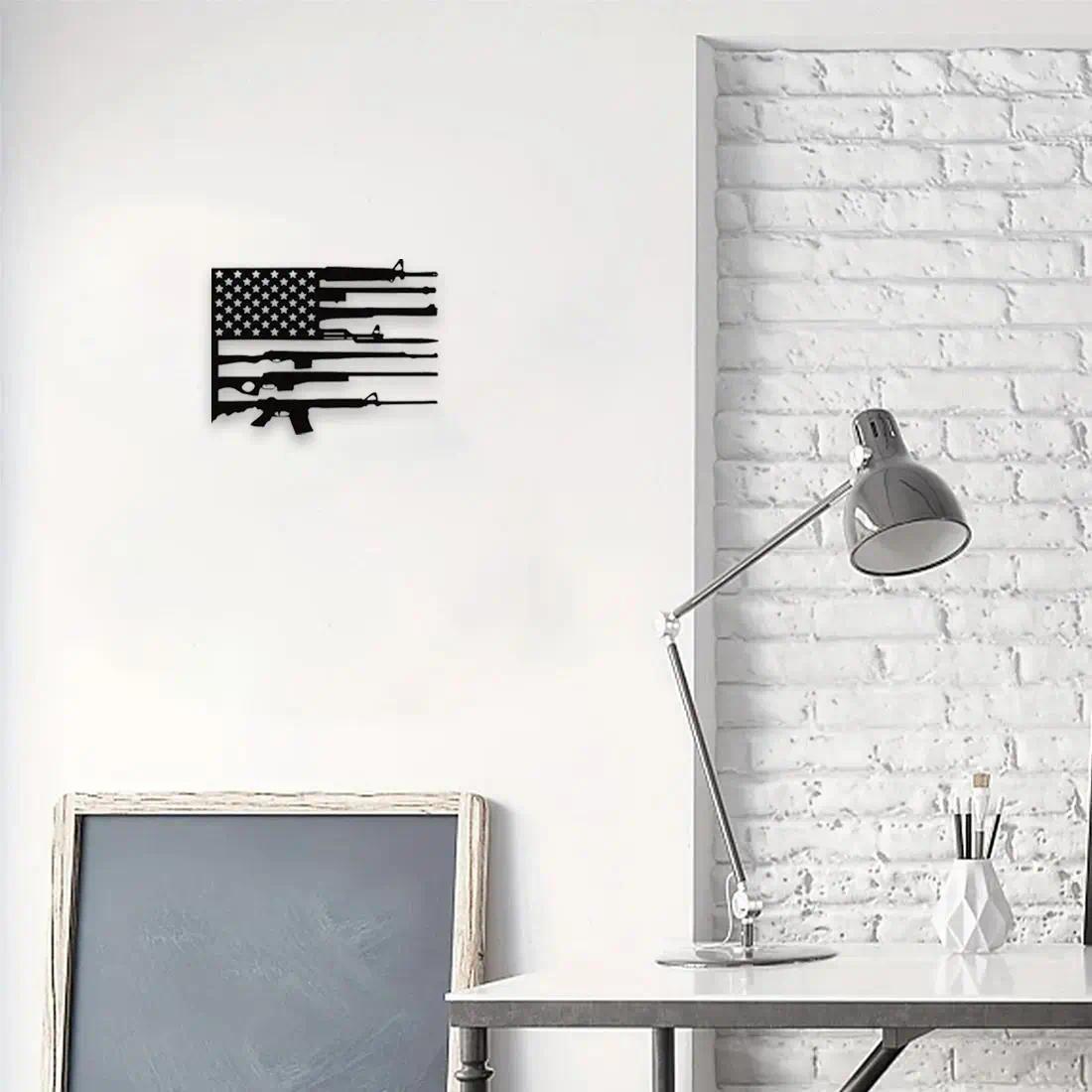 American Flag Metal Wall Art, Personalized Patriotic Decor for Independence Day accessories , Perfect for Home and Lovers of America