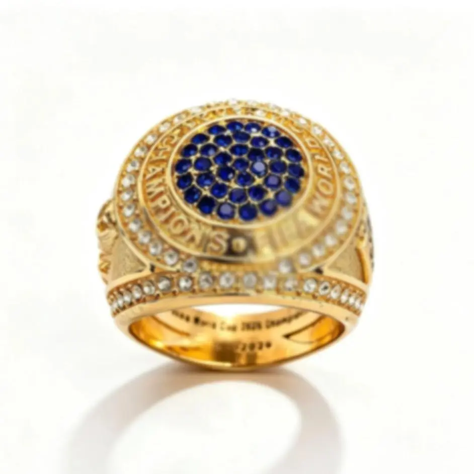 Top Football Championship Ring, National Team Fan Memorial Gift, Legendary Football Trophy Ornament, Figurines & Miniatures Collection