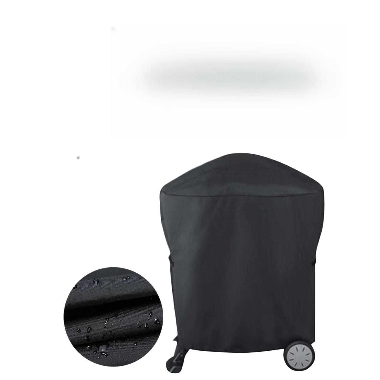1PCS outdoor barbecue cover dust cover waterproof and sunscreen 58 * 77CM, suitable for courtyard seats and barbecue grills