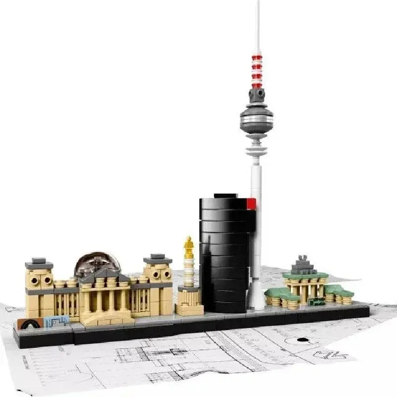 DIY Skyline Decoration Model Collection Building Toy, Birthday Gift, Festival Gift, 2026 in Stock, Code 21027
