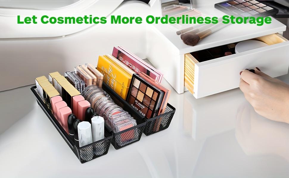 6pcs Expandable Kitchen Drawer Organizer for Cutlery and Silverware - Durable Metal, Lightweight Design with Interlocking Arms for Easy Storage (24.38x7.62x5.08 cm)