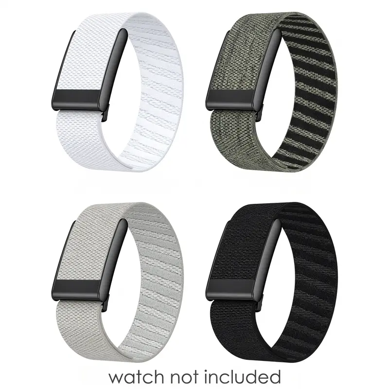Replacement Band for Whoop 4.0 Whoop 5.0 Smart Bracelet, Elastic Diagonal Nylon Wrist Strap, Wearable Wristband for Fitness Outdoor Men Women, Only Strap, No Tracker