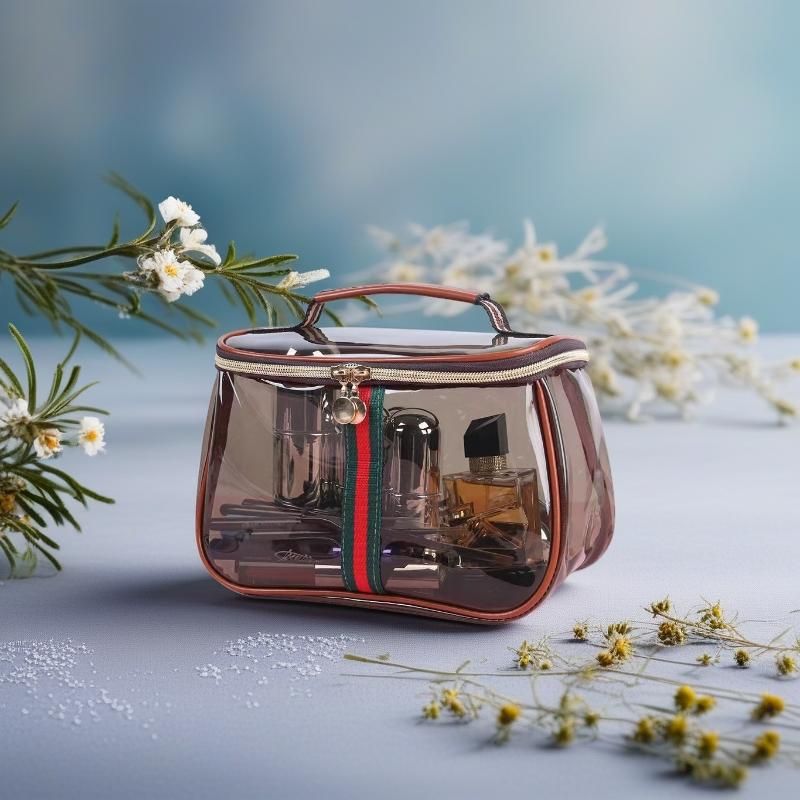 Fashion Makeup Bag, Multiple Colors Available, Waterproof Transparent Large Capacity Cosmetic Organizer, Travel Cosmetic Bags, Travel Essential Storage Solution-Gifts for Women-Gifts for Family-Thanksgiving Gifts-Gifts for Friends-Budget - friendly Gifts