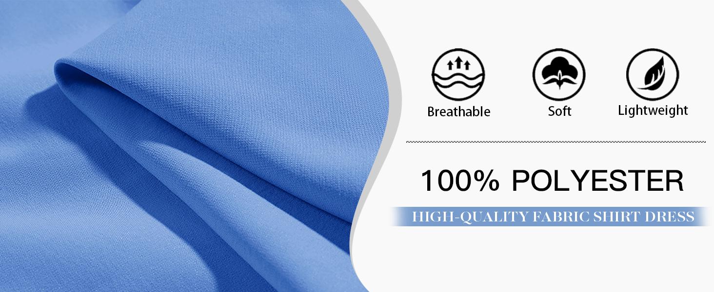 FMEYOA Womens Casual Button Down Shirt Dress Long Sleeve Collared Pleated Swing Mini Dresses FMEYOA Womens Casual Button Down Shirt Dress Long Sleeve Collared Pleated Swing Mini Dresses