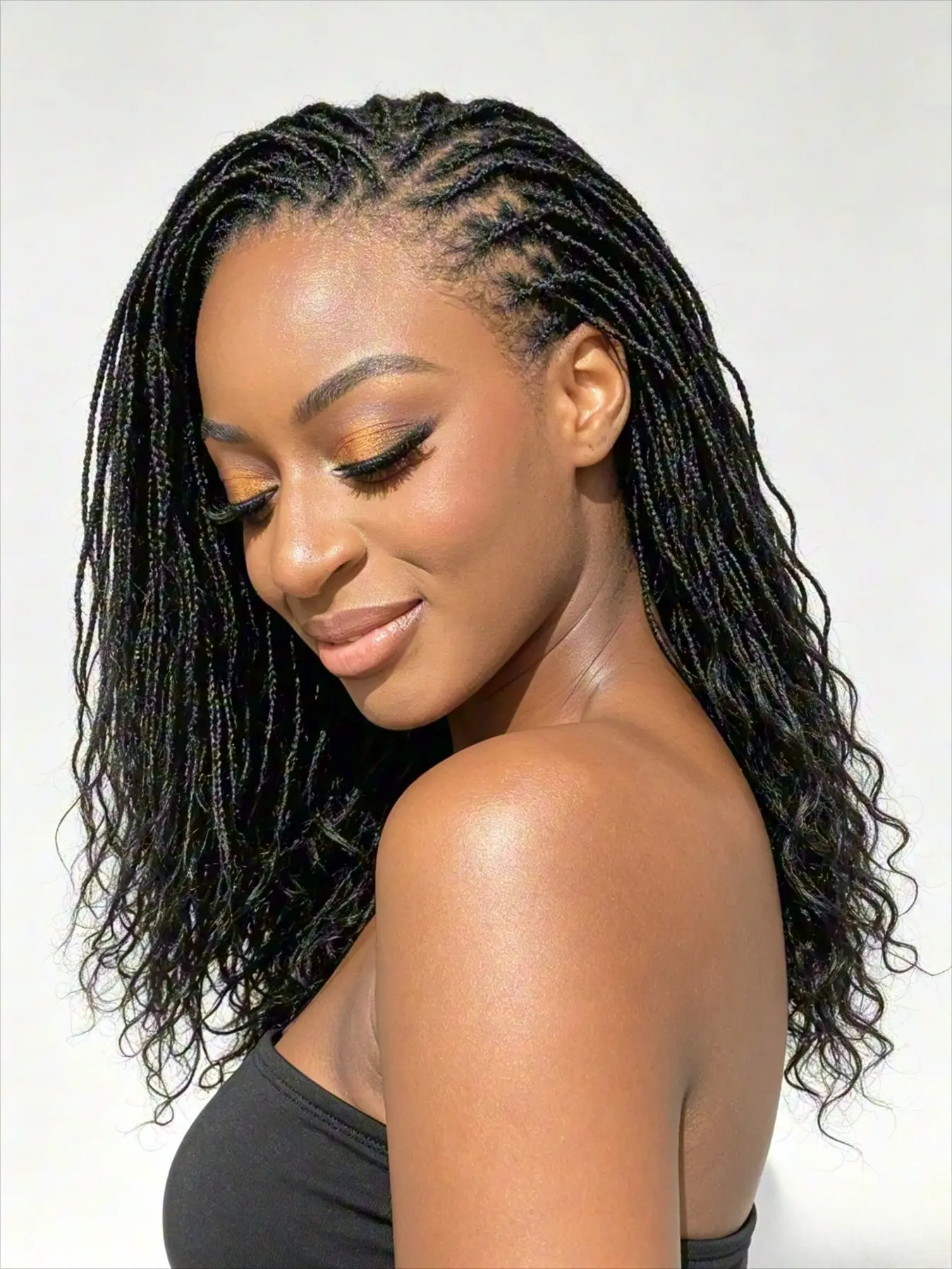 Bleachable & Dyeable Jet Black Afro Kinky Human Bulk Hair, 10–20 Inch Multi Length Bulk Hair Sold Individually as 50g Pack, Human Hair Curly Tips for Permanent Micro Locs, Dreadlock Extension Making, Damaged Loc Restoration, Kinky Bulk Extensions