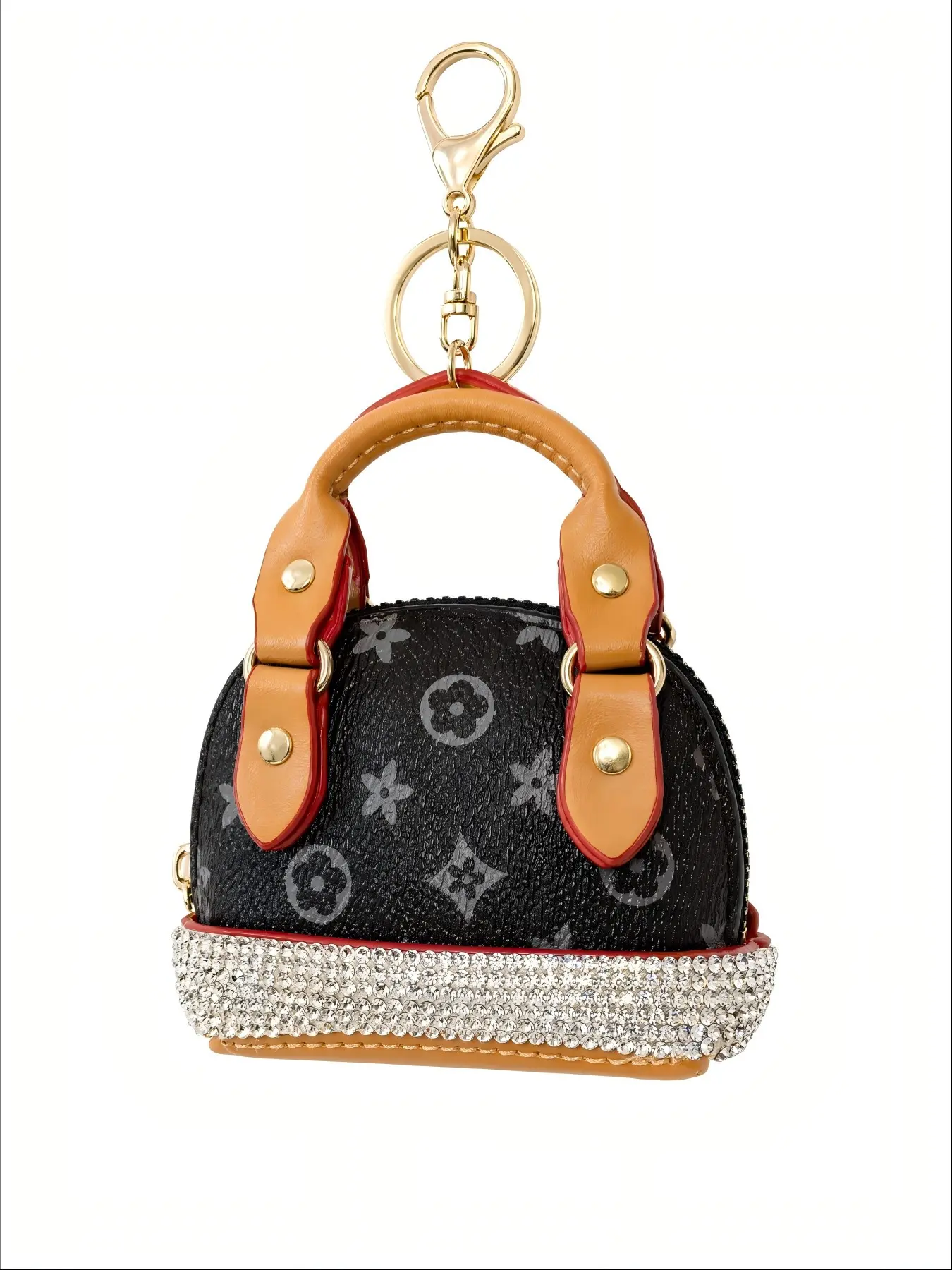 Mini Vintage Grid Print Shell Crossbody Bag, Multi-Use Earbud Coin Purse Charm, Stylish and Functional Accessory for Everyday Use