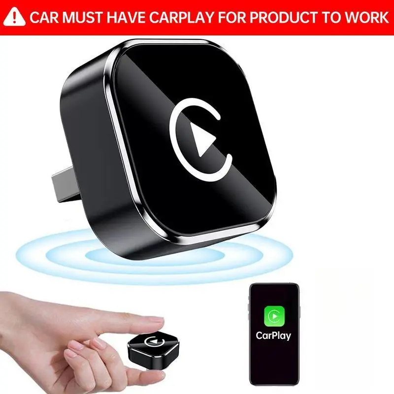 【SummerFinds】2026 New Wireless CarPlay Adapter - iPhone & Android Compatible with Quick connection, Hands-Free Calling Car Gadgets