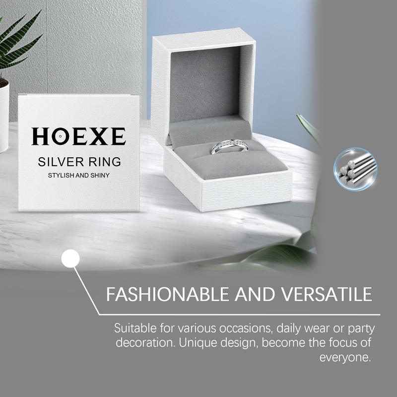 Hoexe Silver-point diamond ring - A comfortable and suitable ring for daily wear, suitable for both men and women, for activities as well.