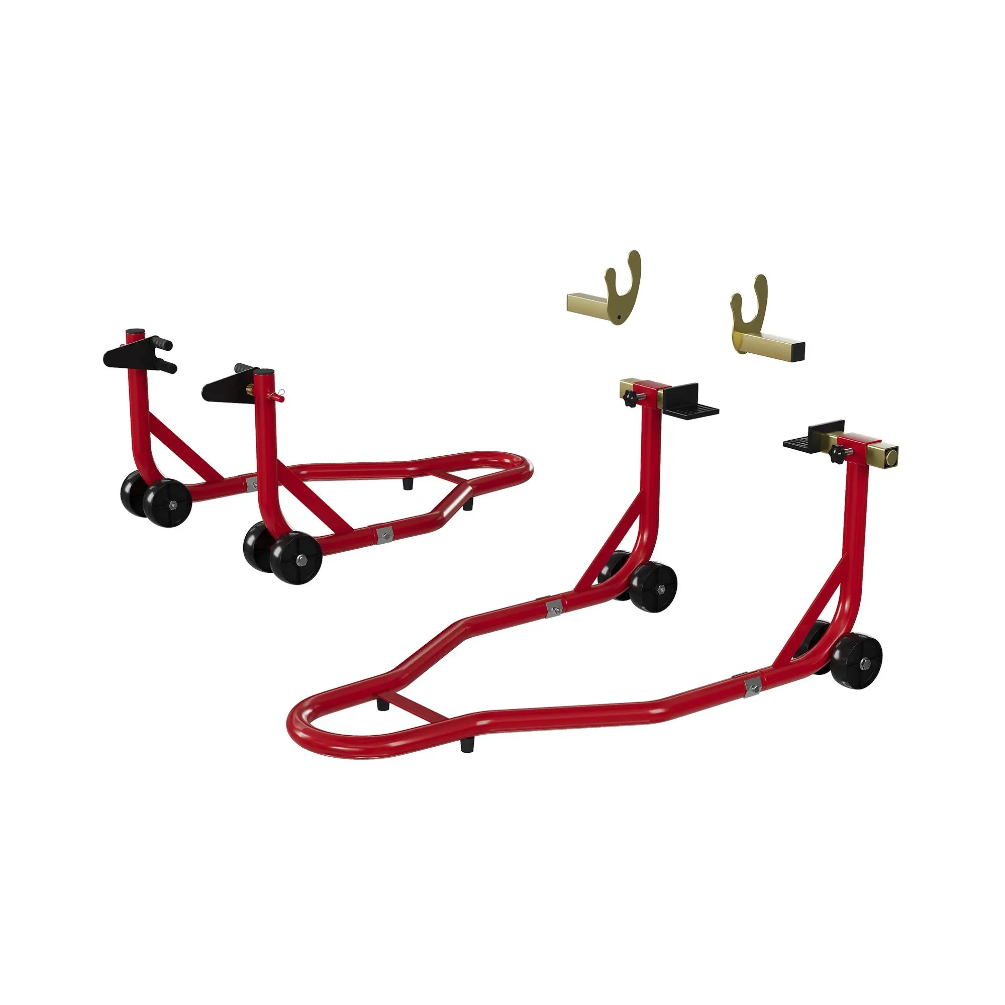Heavy Duty 450 lbs Motorcycle Rear Wheel Stand Lift – U+L Adjustable Swingarm Spool – Maintenance & Storage