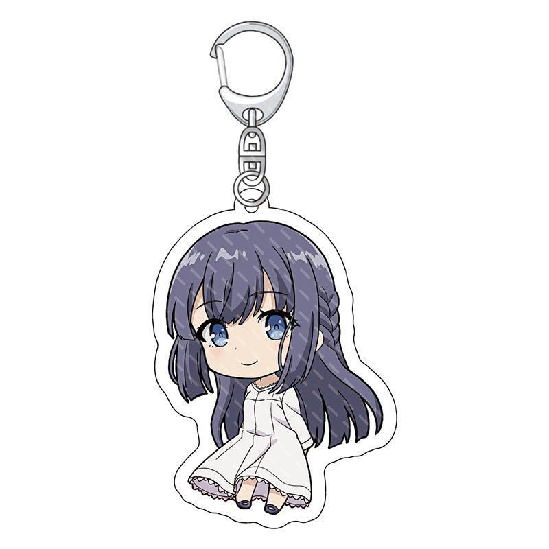 Hot Anime Rascal Does Not Dream of Bunny Girl Senpai Sakurajima Mai Cosplay Acrylic Keychains Accessories Fans Gifts
