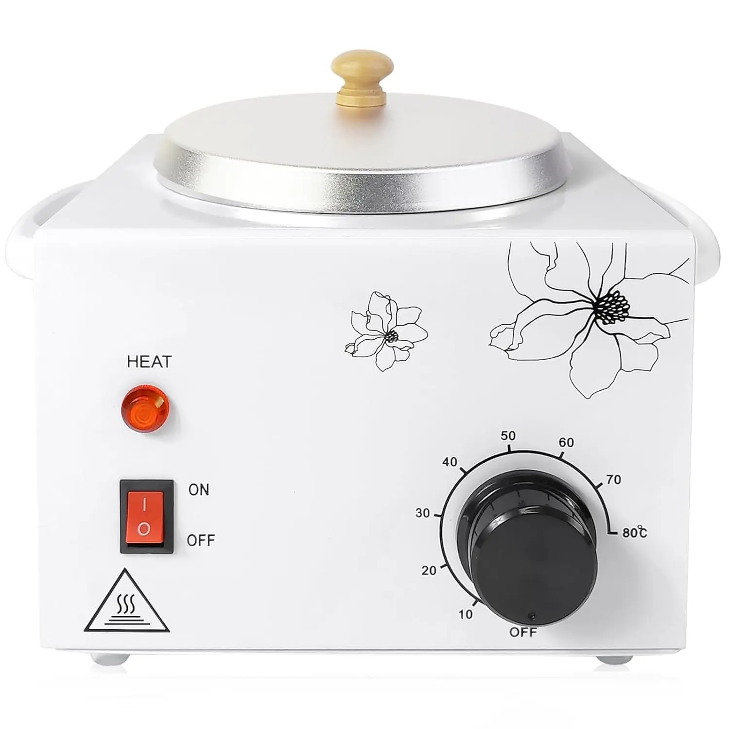 Electric Wax Hair Remover Heater, Wax Melter Warmer, Wax Melting, Adjustable Temperature, Home Spa Device, Suitable for Body & Facial Waxing, Wax melter suitable for various wax beans