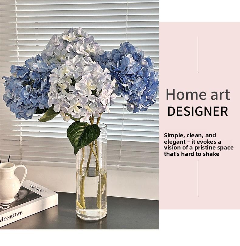 High-end artificial hydrangea flowers for wedding hall, hotel, and home decoration, 3D printed Elsa hydrangea artificial flowers