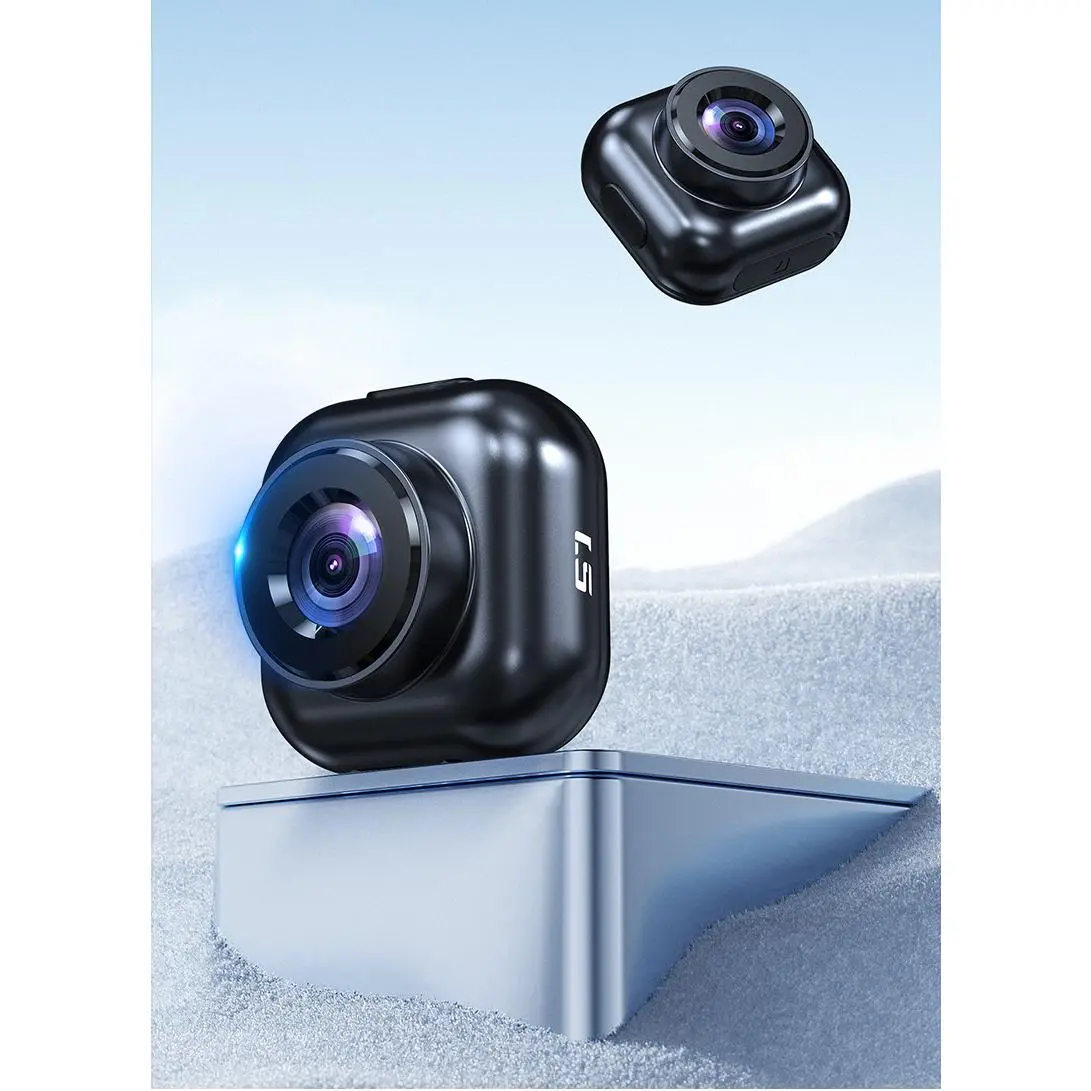 4K Dual Lens Motorcycle Dash Cam, 2.0" Screen, Night Vision, WiFi Smartphone Connection