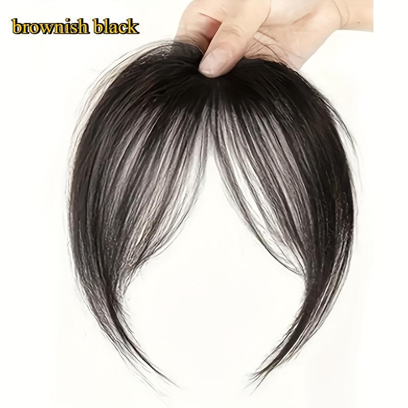 Full & Fluffy High-Temperature Synthetic Fiber Wig, Straight Style with Side Flip Bangs, Lightweight Basic Wig for Daily Wear & Dating Head Long Wavy Clip-In Hair Extensions Pre-Looped Passion Twist Crochet Pre-Twisted Claw Ponytail Dark Brown Beads curly