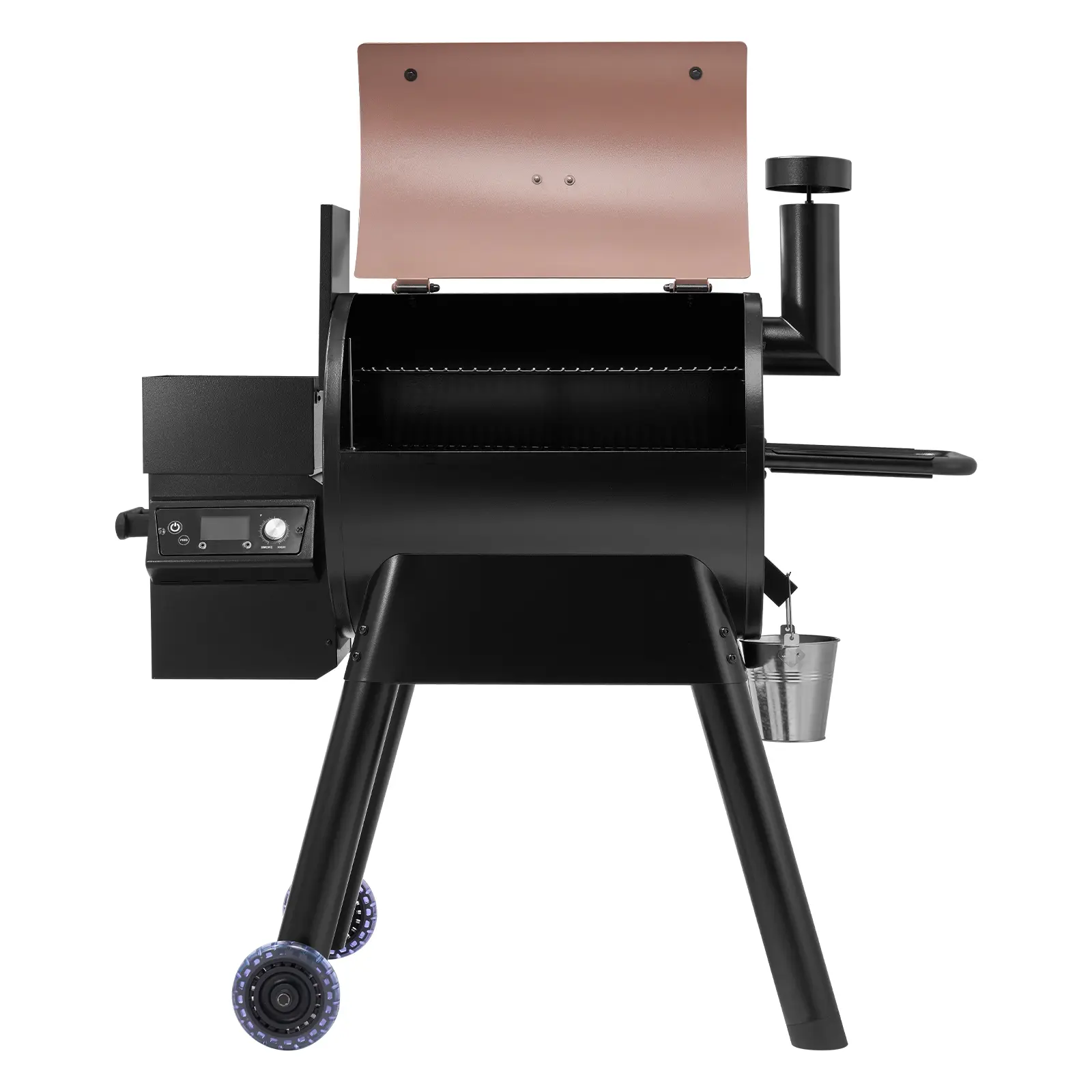 Wood Pellet Grill Smoker, BBQ Grills for Outdoor Cooking, Heavy-Duty Construction, Wi-Fi Technology, Large Cooking Capacity, Easy to Assemble and Clean