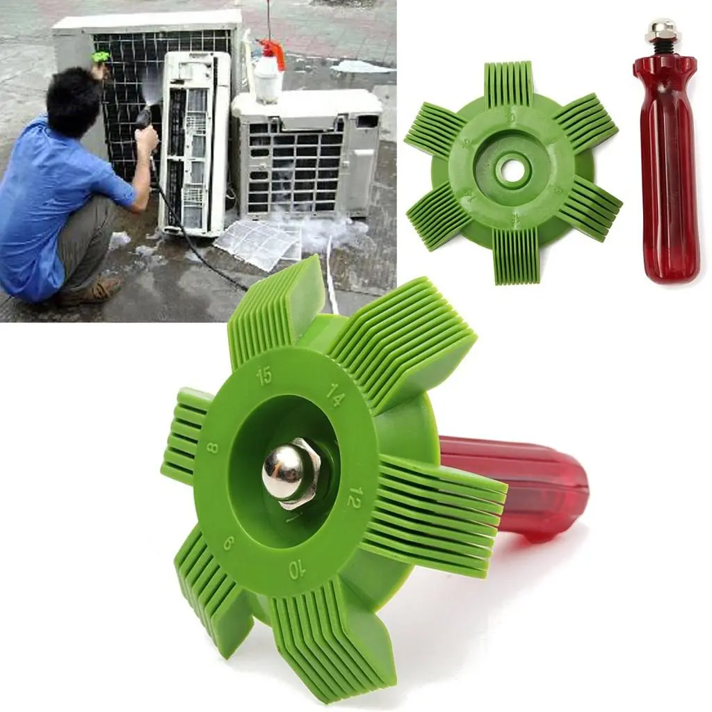 2pcs Refrigeration tool brush, air conditioner condenser heat dissipation brush, air conditioner fin comb, evaporator heat dissipation fin comb