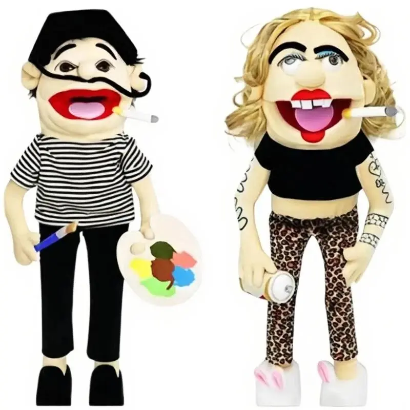 60cm SML Jeffy Family Jeffy Dad and Mum Stuffed Soft Doll Plush Toy for Kids Fans Cosplay Birthday Holiday Gifts XMAS Collect