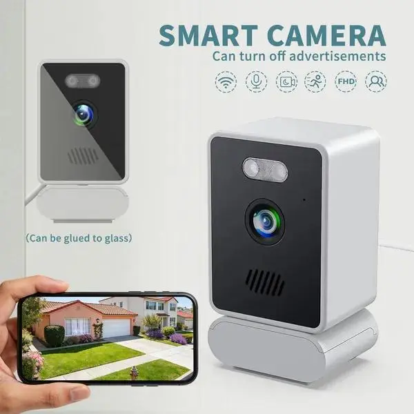 Disguised Window-Type Surveillance Camera - Built-in WiFi, Motion Detection Alarm, Audio Monitoring, Local Storage Card Support, Integrated Speakers, Ideal for Home & Shop Cross-Border Security