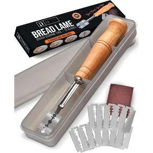 Bread Lame, Bread Scoring , Bread Lame Dough Scoring Tool for Artisan Sourdough, Lame Bread Tool, Essential Baking Supplies with 12  Included
