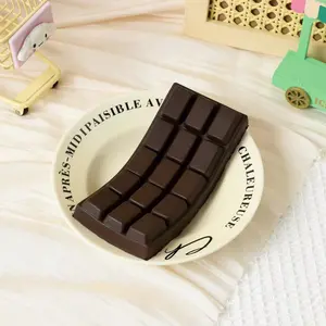 Chocolate Squishys DIY Chocolate Bar Slow Rising Squishys, Cute Squeeze Toy Sensory Stress Relief, Food Squishies for Adults