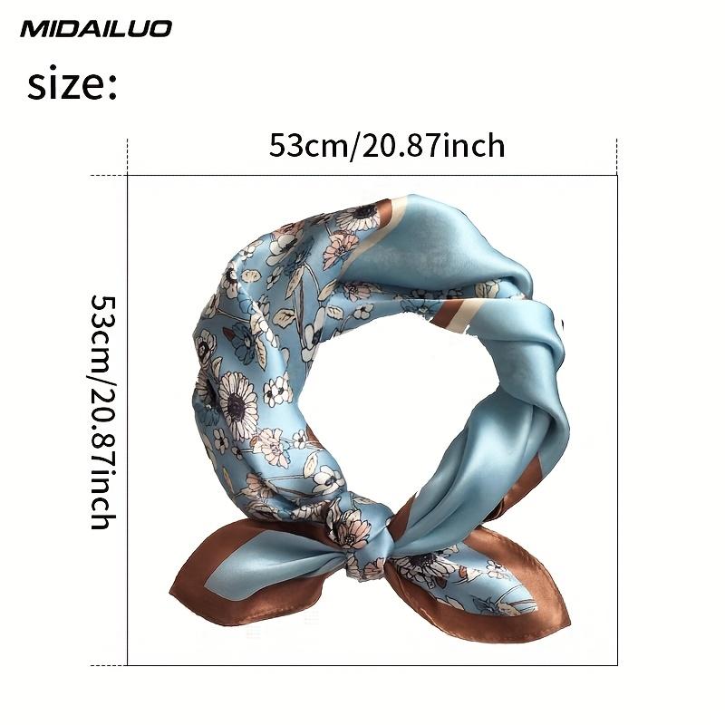 Ring  necklace  watch  scarf MIDAILUO 100% Mulberry Scarf 20.87 * 20.87 Inches Breathable Square Scarf Decorative Square Scarf Elegant Accessory Nonstretch Suitable for Outdoor Decorative Additions