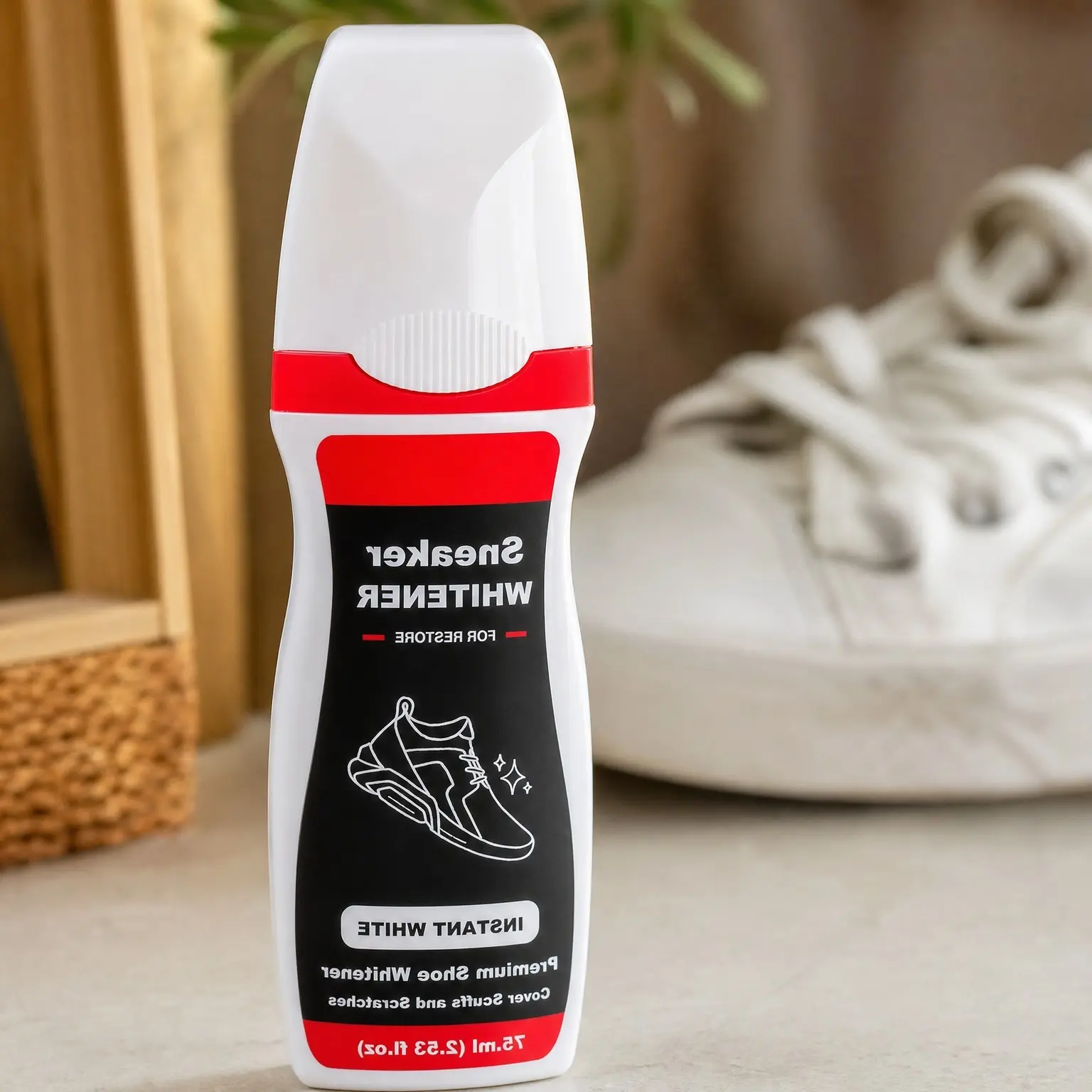 Sneaker Whitener for Shoes - Restore Whiteness on Canvas, Leather, Foam & Rubber (2.53 fl oz)Gift