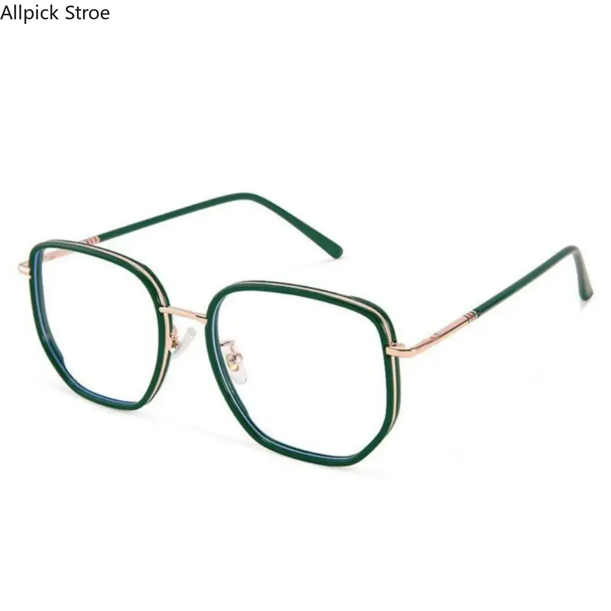 Unisex Round Anti Bluelight Glasses with Lightweight Metal Frame, Computer Eyewear for Gaming and Work to Reduce Eye Strain, Single Pair, Blue Light Blocking Lens