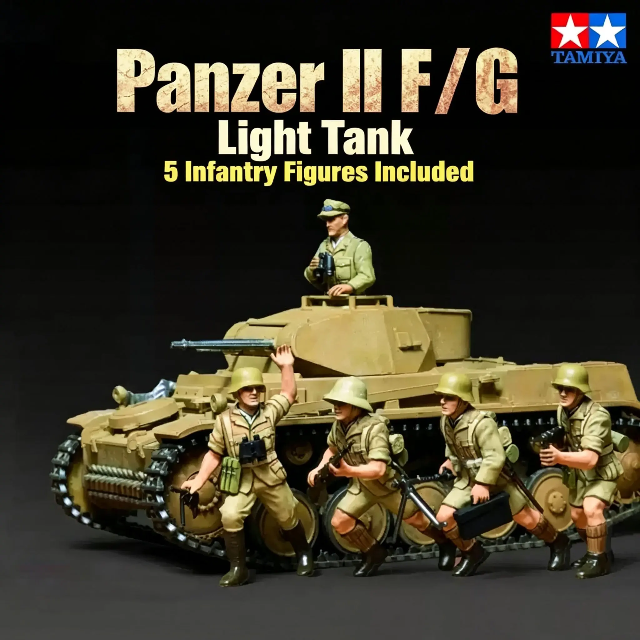 Tamiya 35009 1/35 Scale Tank Model Kit, German Panzer Kampfwagen Ii Ausf.f/g, Detailed Military Vehicle Replica, Collectible War Models